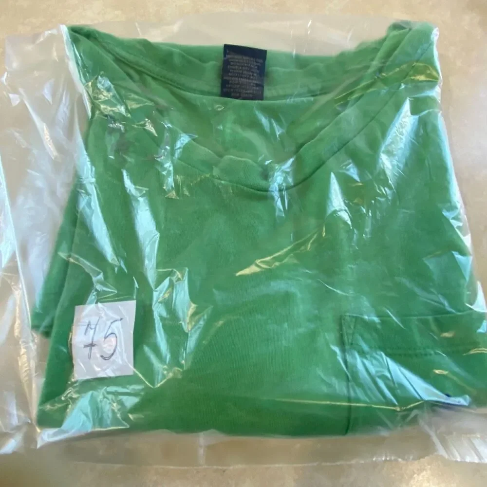 US Polo Assn Mens Short Sleeve Pocket T-Shirt Crew Neck Embroidered Green Size L